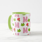 Froschmuckmuster Tasse (Vorderseite Links)
