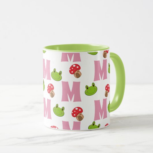 Froschmuckmuster Tasse (VorderseiteRechts)