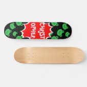 Froschmuster Comic individuelle Name Skateboard (Horizontal)