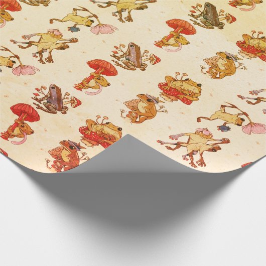 Froschmuster - Cotattcore Style Geschenkpapier (Ecke)