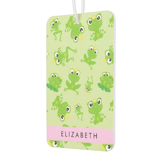 Froschmuster, grüne Frösche, Froschprinz, Ihr Name Autolufterfrischer (Links)
