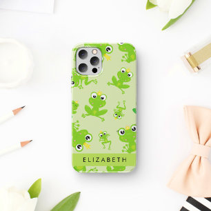 Froschmuster, grüne Frösche, Froschprinz, Ihr Name iPhone 16 Hülle