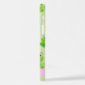 Froschmuster, grüne Frösche, Froschprinz, Ihr Name iPhone Hülle (Linke Seite)