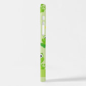 Froschmuster, grüne Frösche, Froschprinz, Ihr Name iPhone Hülle (Linke Seite)