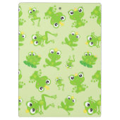 Froschmuster, grüne Frösche, Froschprinz, Ihr Name Klemmbrett (Rückseite)