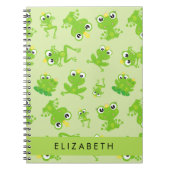 Froschmuster, grüne Frösche, Froschprinz, Ihr Name Notizblock (Vorderseite)