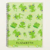 Froschmuster, grüne Frösche, Froschprinz, Ihr Name Planer (Vorderseite)