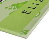 Froschmuster, grüne Frösche, Froschprinz, Ihr Name Schneidebrett (Ecke)