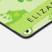 Froschmuster, grüne Frösche, Froschprinz, Ihr Name Schreibtischunterlage (Ecke)
