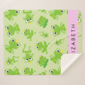 Froschmuster, grüne Frösche, Froschprinz, Ihr Name Sherpadecke (Vorderseite (Horizontal))