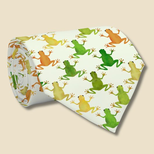 Froschmuster Krawatte