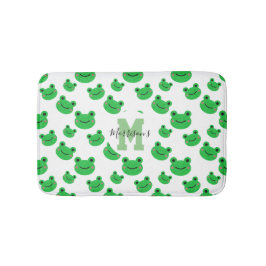 Froschmuster-Monogramm Wildbaby Badematte