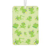 Froschmuster, Niedliche Frösche, grüne Frösche, Fr Autolufterfrischer (Rückseite)