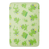 Froschmuster, Niedliche Frösche, grüne Frösche, Fr Badematte (Vorderseite Vertikal)