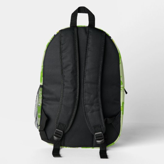 Froschmuster, Niedliche Frösche, grüne Frösche, Fr Bedruckter Rucksack (Rückseite)