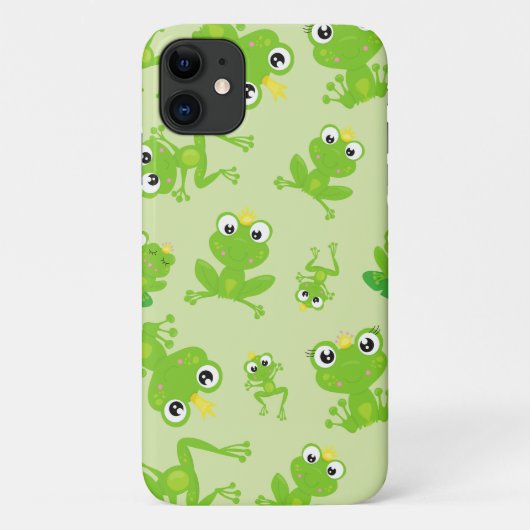 Froschmuster, Niedliche Frösche, grüne Frösche, Fr Case-Mate iPhone Hülle (Rückseite)