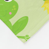 Froschmuster, Niedliche Frösche, grüne Frösche, Fr Fleecedecke (Ecke)