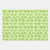 Froschmuster, Niedliche Frösche, grüne Frösche, Fr Geschenkpapier Set (Vorderseite 3)