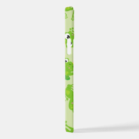 Froschmuster, Niedliche Frösche, grüne Frösche, Fr iPhone Hülle (Rechte Seite)