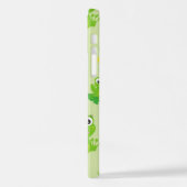 Froschmuster, Niedliche Frösche, grüne Frösche, Fr iPhone Hülle (Linke Seite)
