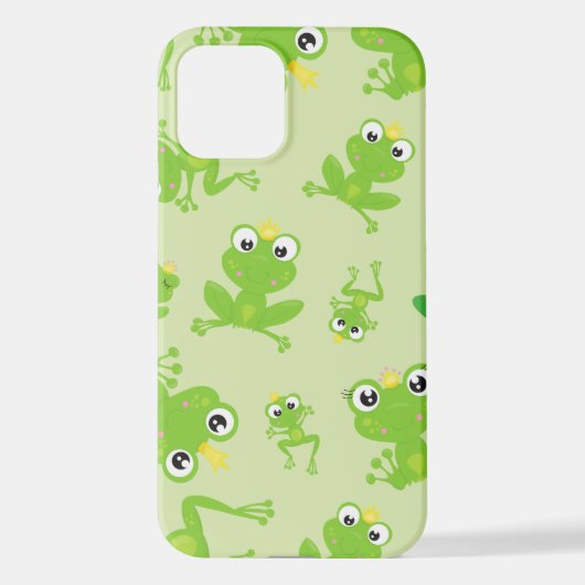 Froschmuster, Niedliche Frösche, grüne Frösche, Fr iPhone Hülle (Rückseite)