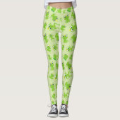 Froschmuster, Niedliche Frösche, grüne Frösche, Fr Leggings (Vorderseite)