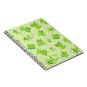 Froschmuster, Niedliche Frösche, grüne Frösche, Fr Notizblock (Rechte Seite)