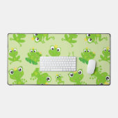 Froschmuster, Niedliche Frösche, grüne Frösche, Fr Schreibtischunterlage (Tastatur & Maus)