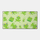 Froschmuster, Niedliche Frösche, grüne Frösche, Fr Schreibtischunterlage (Vorderseite)