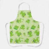 Froschmuster, Niedliche Frösche, grüne Frösche, Fr Schürze (Vorderseite)