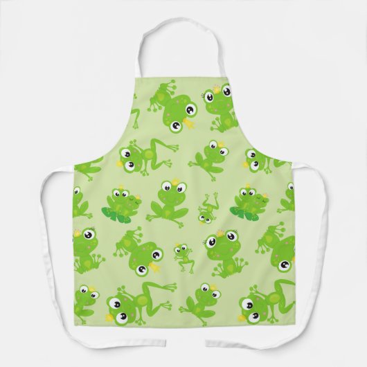 Froschmuster, Niedliche Frösche, grüne Frösche, Fr Schürze (Vorderseite)