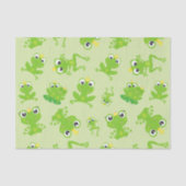 Froschmuster, Niedliche Frösche, grüne Frösche, Fr Seidenpapier (Vorderseite)