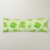 Froschmuster, Niedliche Frösche, grüne Frösche, Fr Seitenschläferkissen (Vorderseite)