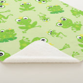 Froschmuster, Niedliche Frösche, grüne Frösche, Fr Sherpadecke (3/4)