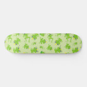 Froschmuster, Niedliche Frösche, grüne Frösche, Fr Skateboard (Horizontal)
