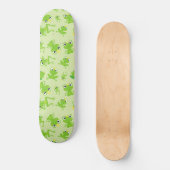 Froschmuster, Niedliche Frösche, grüne Frösche, Fr Skateboard (Vorderseite)
