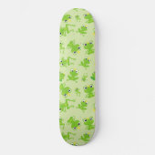 Froschmuster, Niedliche Frösche, grüne Frösche, Fr Skateboard (Vorderseite)
