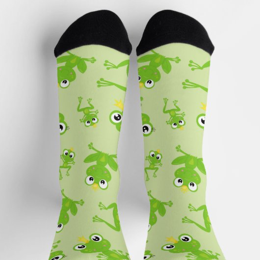 Froschmuster, Niedliche Frösche, grüne Frösche, Fr Socken (Oben)