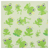 Froschmuster, Niedliche Frösche, grüne Frösche, Fr Stoff (Muster)