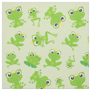 Froschmuster, Niedliche Frösche, grüne Frösche, Fr Stoff