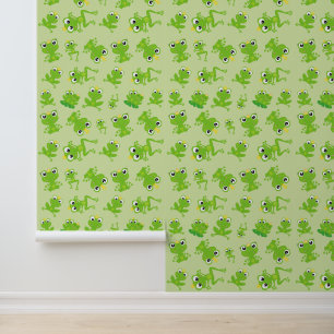 Froschmuster, Niedliche Frösche, grüne Frösche, Fr Tapete