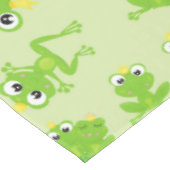 Froschmuster, Niedliche Frösche, grüne Frösche, Fr Tischdecke (Schrägansicht)
