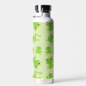 Froschmuster, Niedliche Frösche, grüne Frösche, Fr Trinkflasche (Rechts)
