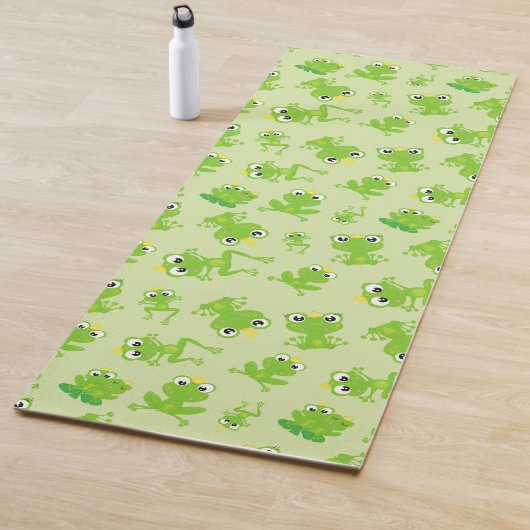 Froschmuster, Niedliche Frösche, grüne Frösche, Fr Yogamatte (Beispiel)