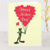 Froschmütter Karte (Gelbe Blume)