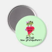 Froschmutter von Boy Tshirts und Geschenke Magnet (Vorderseite/Rückseite)