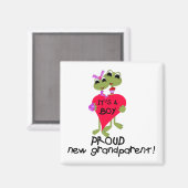 Froschmutter von Boy Tshirts und Geschenke Magnet (Vorderseite/Rückseite)