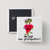 Froschmutter von Girl Tshirts und Geschenken Button (Vorne & Hinten)