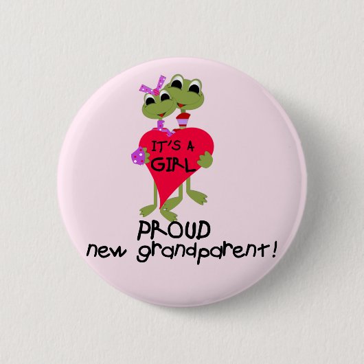 Froschmutter von Girl Tshirts und Geschenken Button (Vorderseite)