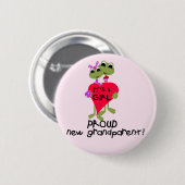 Froschmutter von Girl Tshirts und Geschenken Button (Vorne & Hinten)
